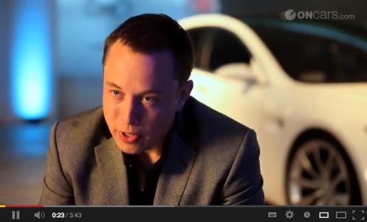 Elon Musk Tesla Model S video preview