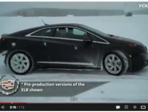 auto plug-in hybrid Cadillac ELR video test zimní