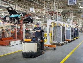 auto BMW palivoví články vodík manipulační technika továrna Spartanburg USA