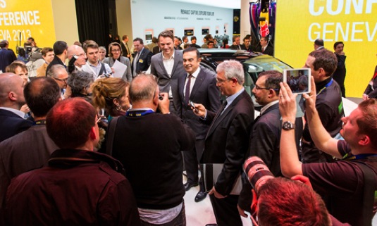 auto Carlos Ghosn autosalon Ženeva Renault elektromobilita