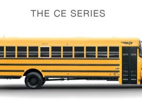 auto hybridní autobus pro americké školy