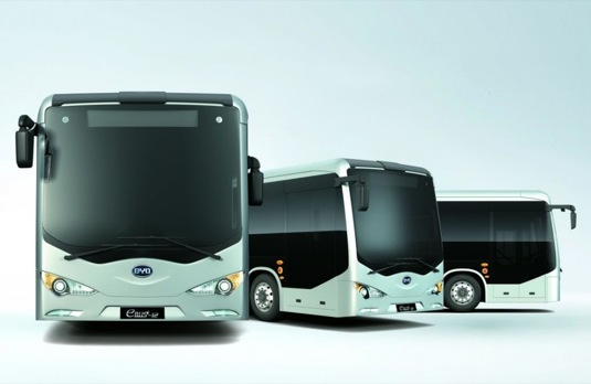 auto elektrobusy BYD elektrický autobus USA Long Beach