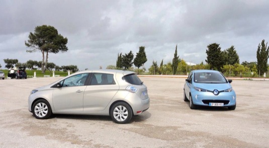 auto elektromobil Renault Zoe test Portugalsko