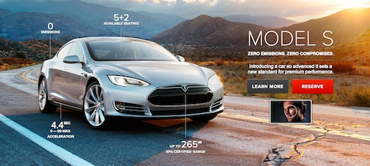 auto Tesla Model S World Green Car of the Year 2013