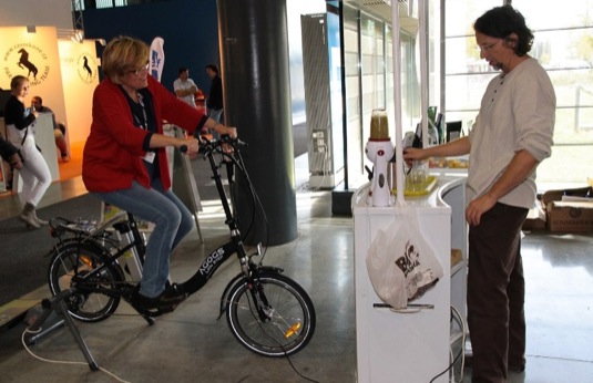 Jednou z mnoha atrakcí festivalu Evolution bude i cyklofreshbar, kde si zájemci budou moct umixovat vlastní čerstvý ovocný nápoj na 'obráceném' elektrokole
