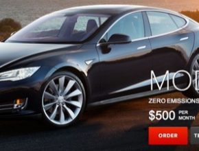 auto nákup elektromobilu Tesla Model S USA leasing