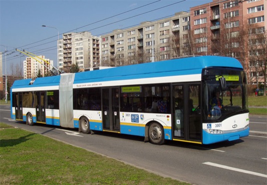 auto trolejbus dopravní podnik Ostrava MHD