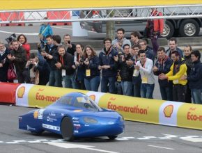 auto Shell Eco-marathon 2013 Europe Tym soutěžní vůz na vodíkové palivové články univerzity Polytech Nantes