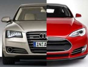 auto Audi Tesla Model S