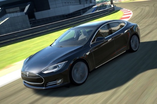 auto elektromobil Tesla Model S Gran Turismo 6 Sony hry