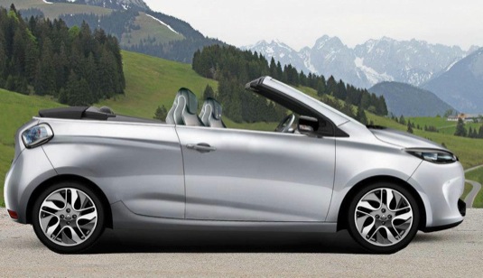 auto Renault Zoe kabriolet