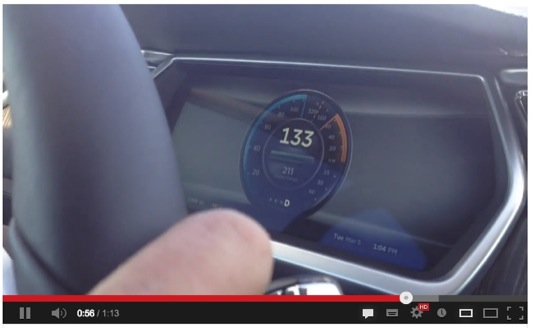 auto Tesla Model S elektromobil maximální rychlost