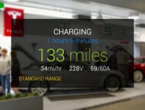 GlassTesla Google Glass Tesla Model S elektromobil