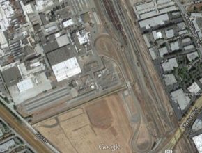 auto továrna Tesla Factory Kalifornie Fremont testovací dráha