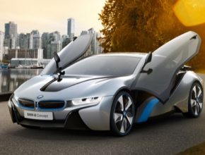 auto BMW i8 plug-in hybrid Gorilla Glass