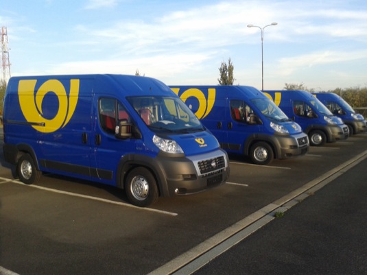 auto Česká pošta CNG vozidla Fiat Ducato