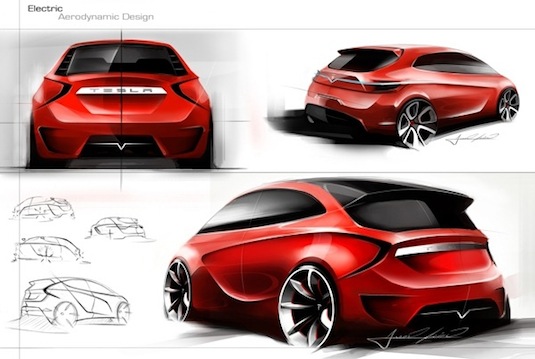 auto Tesla Model C levný elektromobil