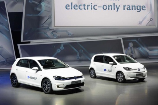 auto Volkswagen e-Golf e-Up autosalon Frankfurt 2013
