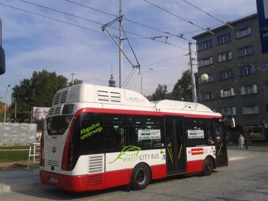 auto elektrobus Rampini Brno