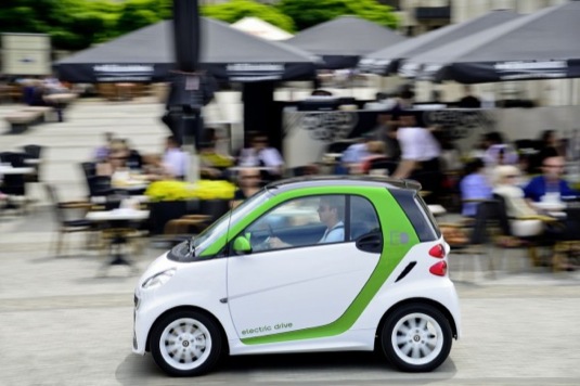 auto elektromobil Smart ED Electric Drive v Číně