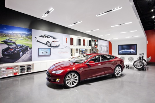 auto elektromobil Tesla Model S obchod