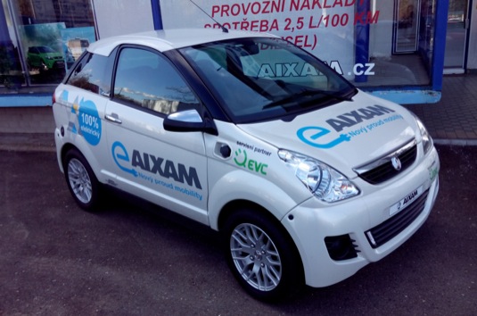 auto Aixam malé elektrické auto