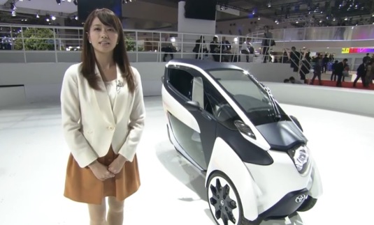 auto Toyoa i-Road autosalon Tokio