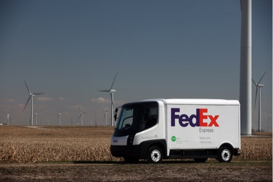 auto elektrická dodávka FedEx truck Modec design Navistar