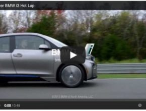 auto elektromobil BMW i3 na závodní dráze video