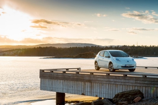 auto elektromobil Nissan Leaf v Norsku prodej elektromobilů