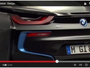 auto plug-in hybrid BMW i8 video sign