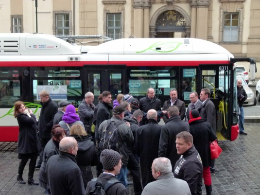 auto elektrobus Siemens Rampini Praha