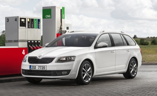 auto Škoda Octavia G-TEC s pohonem na CNG zemní plyn