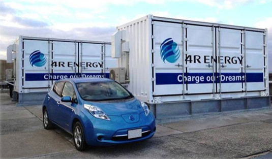 auto 4R Energy vysokokapacitní baterie Japonsko