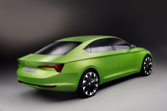 auto studie koncept Škoda VisionC design