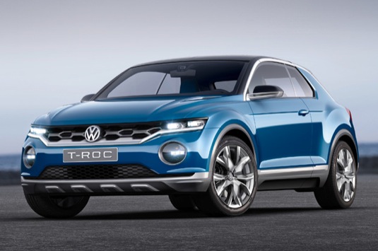 auto autosalon Ženeva 2014 koncept SUV Volkswagen T-ROC
