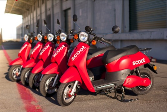 auto Scoot půjčovna elektroskútrů San Francisko