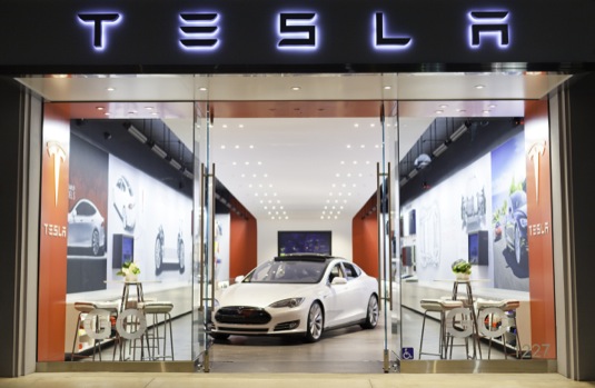 auto Tesla Motors elektromobil Tesla Model S obchod galerie