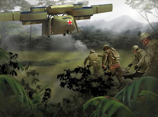 RES: Robotický vrtulník pro vojenské zásobování