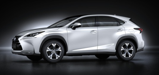 auto Lexus NX hybrid SUV
