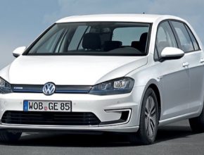 auto elektromobil Volkswagen e-Golf bezdrátové dobíjení