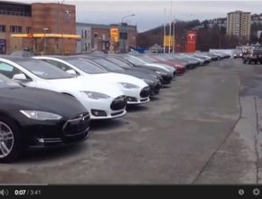 auto elektromobily Tesla Model S prodej v Norsku WOW
