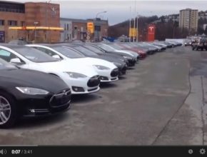 auto elektromobily Tesla Model S prodej v Norsku WOW