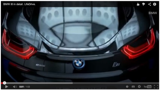 auto plug-in hybrid BMW i8 LifeDrive video