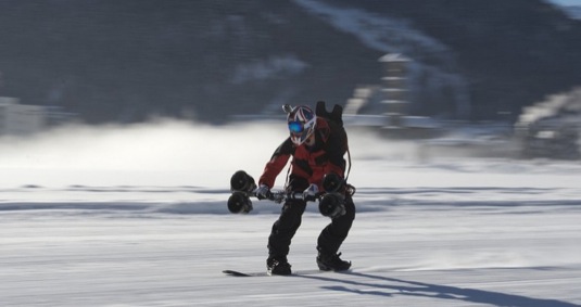 příruční elektrický pohon pro snowboard