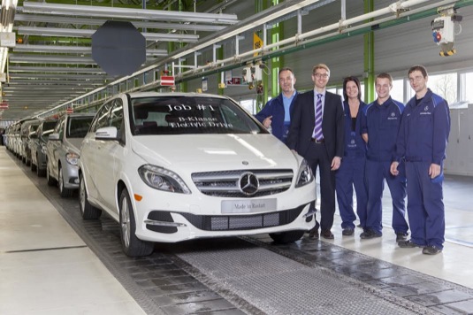 auto začala výroba elektromobilu Mercedes-Benz třídy B ED Rastatt Německo
