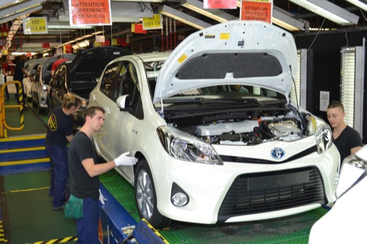 auto Toyota Yaris Hybrid výroba ve Francii
