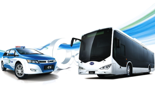 auto elektromobily elektrobusy BYD autobusy elektrická auta taxi