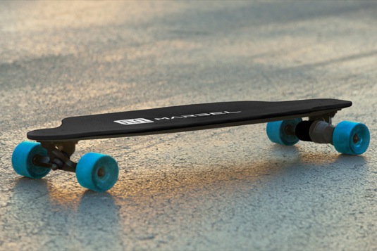 auto elektrický skateboard longboard Marbel