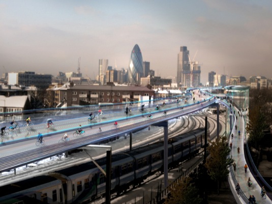 Budoucnost dopravy v Londýně ve snech architektů.